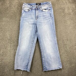 Judy‎ Blue LA Womens Jeans Size 9/29 Light Wash Distressed Cropped Denim Pants